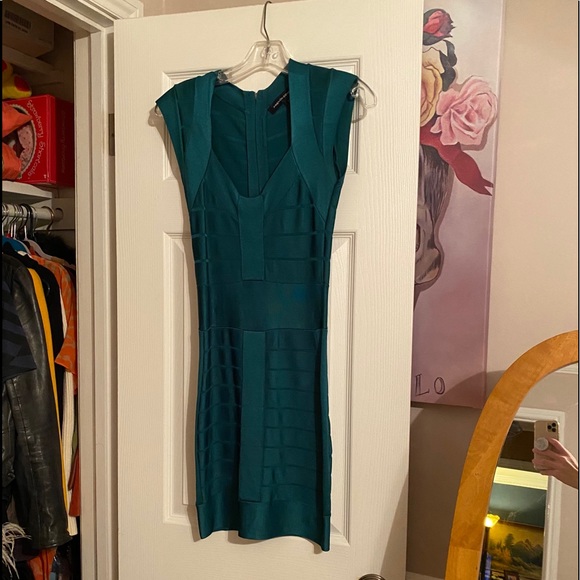Emerald green bandage dress in new condition - Picture 5 of 5